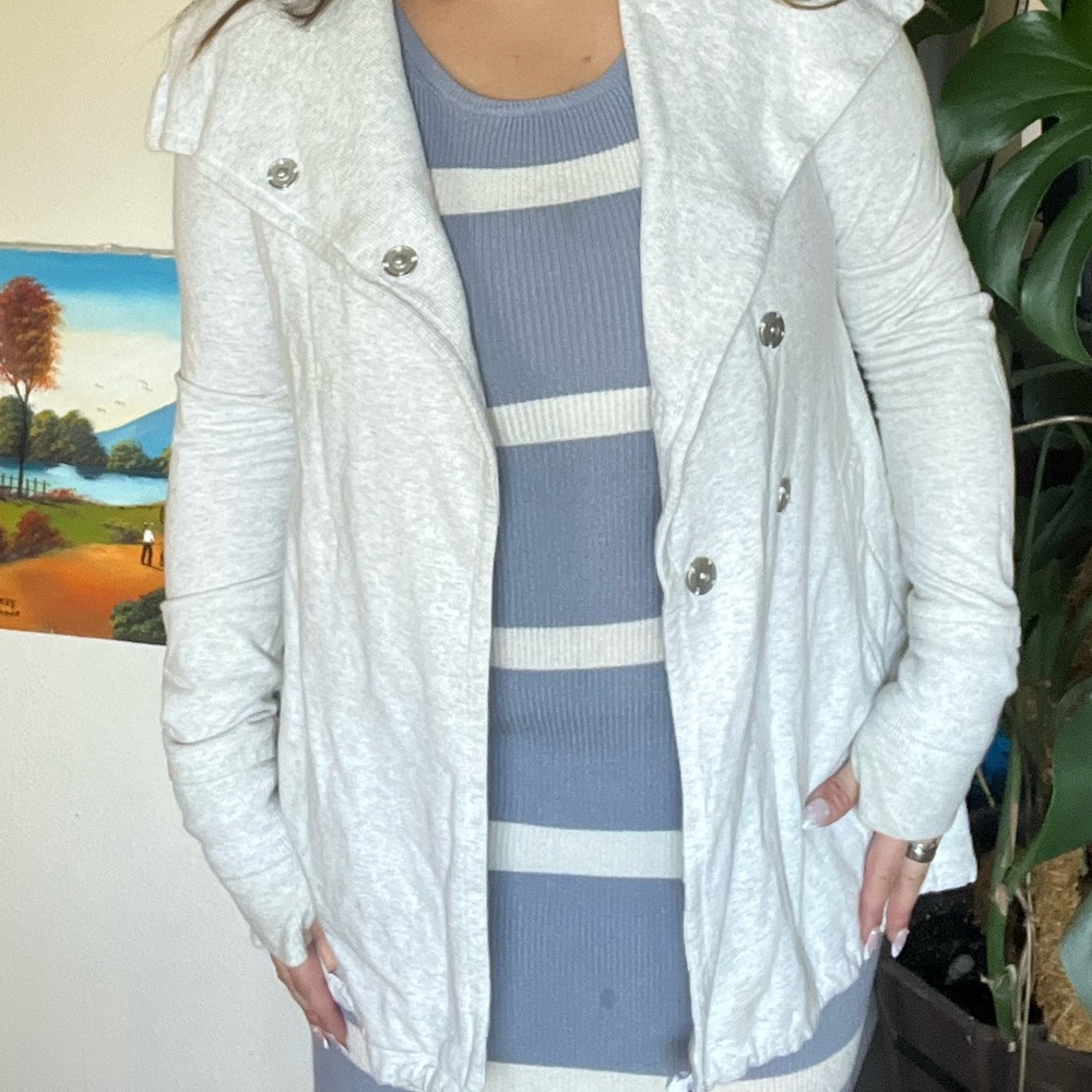 Lululemon Athletica Light Gray Departure Jacket 2012 rare item